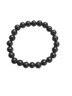 Onyx Beaded Bracelet Strech Bracelet& Pendent SET